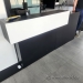 72" Black & White Straight Reception Desk
